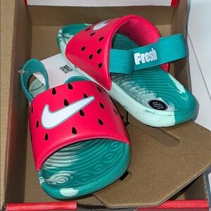 Nike TD watermelon sandals